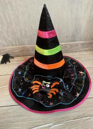 Відьмацький капелюх на хелоуін шляпа відьми з декором  halloween marks & spencer2 фото