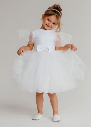 Детское нарядное платье снежинки