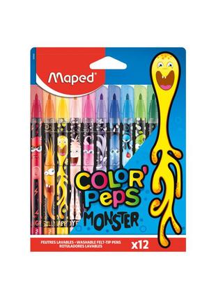 Фломастери maped color peps monster 12 кольорів (mp.845400)1 фото