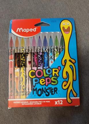 Фломастери maped color peps monster 12 кольорів (mp.845400)3 фото