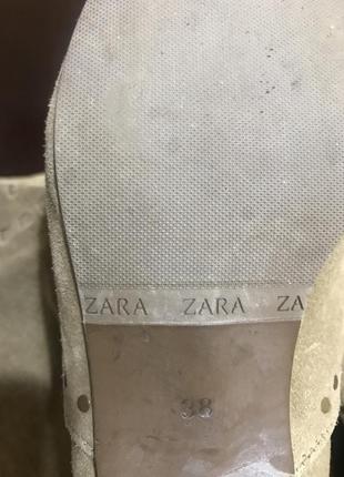 Стильные замшевые сапоги zara4 фото