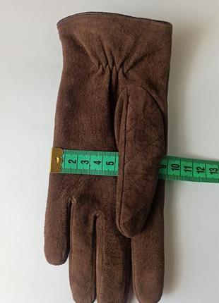 Симпатичные стеганые замшевые женские перчатки m&s8 фото