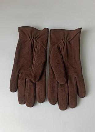 Симпатичные стеганые замшевые женские перчатки m&s3 фото