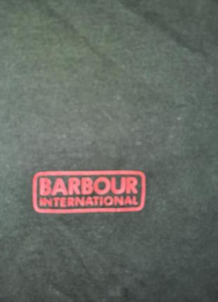 Мужская футболка barbour цвет хаки6 фото