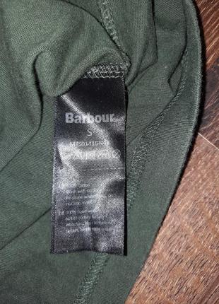Мужская футболка barbour цвет хаки8 фото