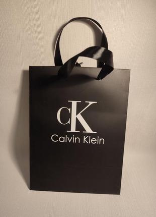 Фірмовий пакет універсальний під сумку взуття або гаманець чорний подарунковий в стилі calvin klein келвін кляйн2 фото