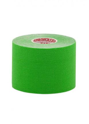 Кинезио тейп ivn в рулоне 5см х 5м (kinesio tape) эластичный пластырь зеленый2 фото