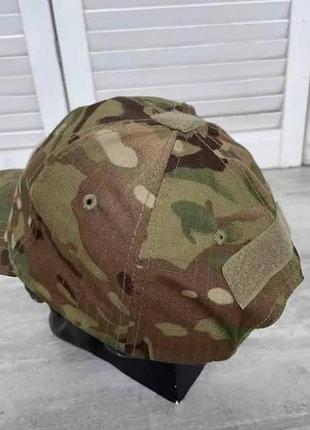 Тактична кепка з липучками бейсболка мультикам армійська зсу кепка військова бейсболка з липучкою5 фото