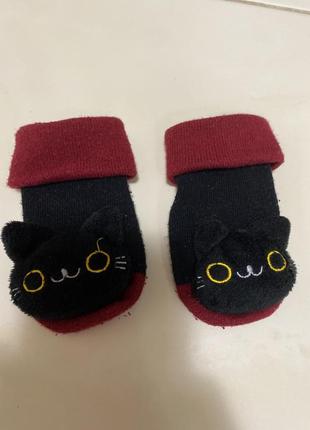 Шкарпетки-брязкальця котик
