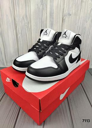 Мужские кроссовки nike air jordan 1 winter retro black на зиму качественного материала, стильные и удобные кроссовки на каждый день