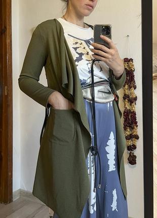 Широкий комбинезон кимоно - кюлоты комбинезон с карманами палаццо3 фото