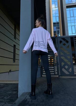 Лонгслив женский розовый с принтом свободного кроя качественный стильный туречень