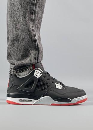 Шикарные зимние кроссовки  "nike air jordan 4 retro fleece termo winter"