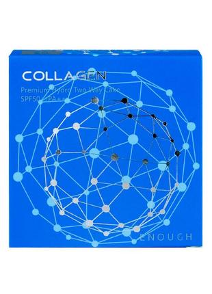 Пудра enough collagen premium hydro two way cake spf50+/pa++ №136 фото