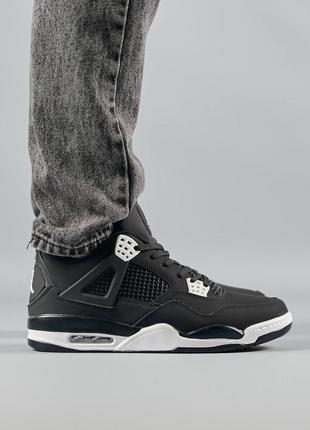 Шикарные зимние кроссовки  "nike air jordan 4 retro fleece termo winter"