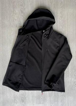 Чоловіча вітровка плащівка under armour black fleece.5 фото