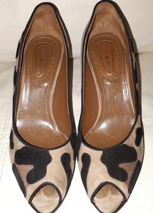 Туфлі люкс бренду lerre італія відкритий носик леопард + подарунок4 фото