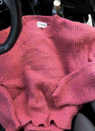 Розовый теплый свитер под isabel marant3 фото