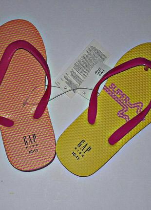 Шлепки, вьетнамки gap 19,0 см по стельке 🔥акция!🔥 получи скидку 12%