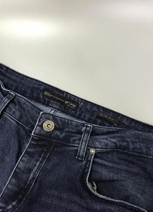 Темно сині рвані джинси 2y denim, slim fit, з порваностями, рваностями, темні, стрейчеві, слім, скінні, завужені6 фото