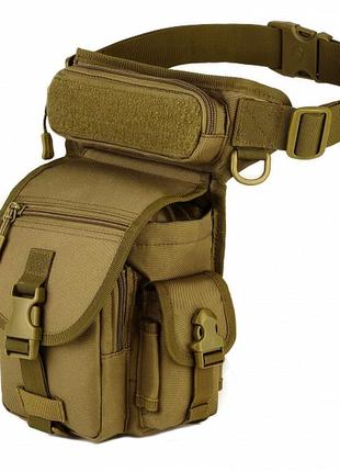 Армейская набедренная сумка ногу  мультикам всу тактическая сумка на пояс через плечо военная сумка  6л2 фото