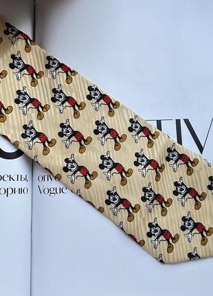 Disney mickey mouse silk tie краватка з міккі маусом дісней