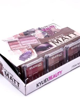 Набір тіні + рум'яна kylie palette matt blush&eyeshadow no 01 ученка