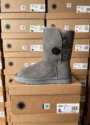 Сапоги теплые ugg short bailey стимулировать grey (мех)2 фото