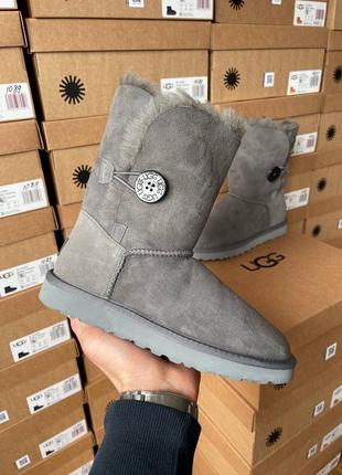 Сапоги теплые ugg short bailey стимулировать grey (мех)7 фото