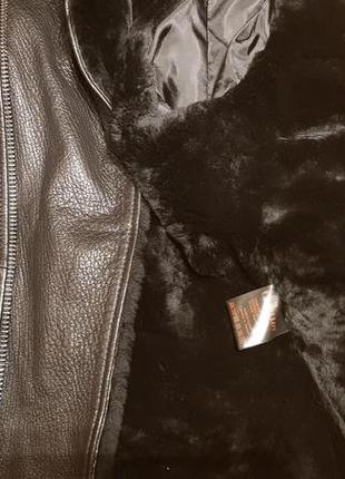 Мужская кожаная куртка косуха, турция, бу, 3xl6 фото
