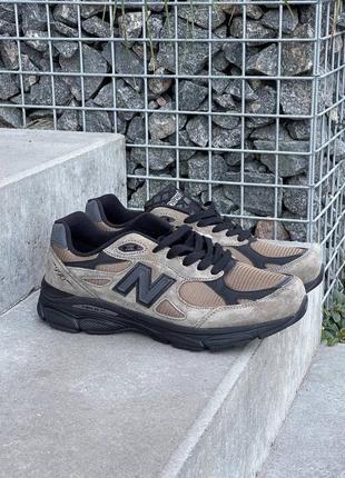 Кроссовки new balance 990v3 jjjound brown black