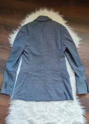 Жакет пиджак серый без подкладки удлиненный2 фото
