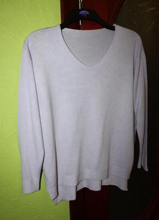 Фіолетовий теплий джемпер, светр, наш 50-52 розмір