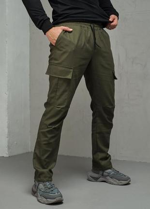 Хакие брюки мужские карго