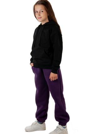 Теплі штани для дівчинки - підлітка 💗 теплі штани для дівчинки з начосом4 фото