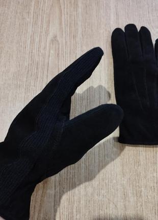 Мужские теплые перчатки m&s замшевые на флисе l/xl2 фото