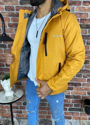 Мужская куртка / качественная куртка columbia в желтом цвете на каждый день2 фото