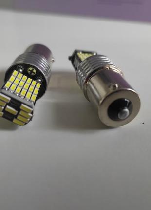 Led лампи р21w ba15s 1156 біле світло canbus