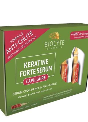 Сироватка від випадіння волосся biocyte keratine forte serum anti-chute