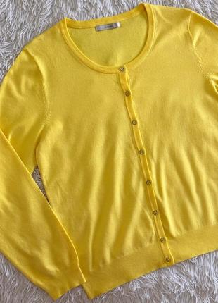 Яркий желтый вискозный кардиган george