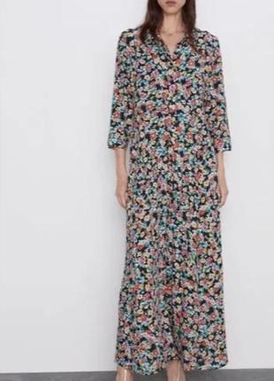 Zara сукня сорочка з кишенями розмір м