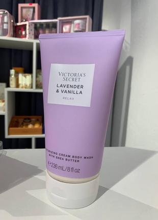 Крем-гель для душу victoria's secret lavender & vanilla natural beauty moisturizing cream body wash
