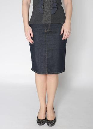 Спідниця zara м джинс стрази стрейч