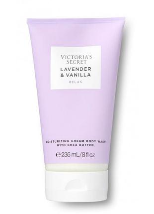 Крем-гель для душа victoria's secret lavender & vanilla natural beauty moisturizing cream body wash2 фото