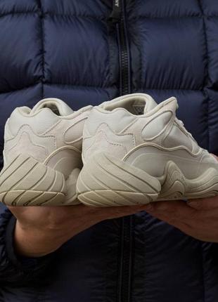 Зимние мужские кроссовки adidas yeezy boost 500 beige (термо) 40-41-42-43-44-458 фото