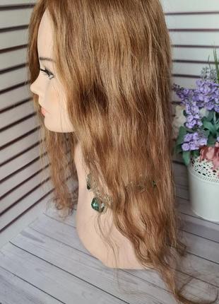 Накладка топпер полупарик шиньон макушка 100% натуральный волос
