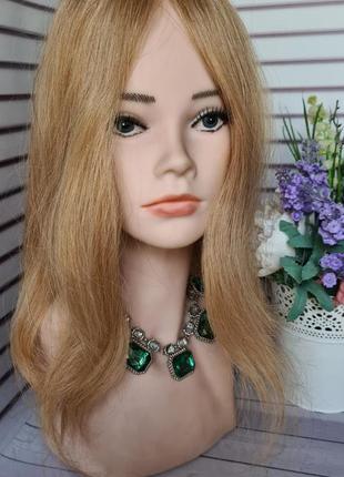 Накладка топпер макушка шиньон полупарик 100% натуральный волос