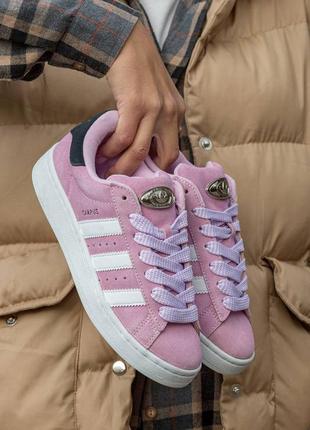 Женские кроссовки adidas campus pink white 36-37-38-39-40-41