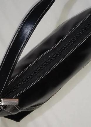 Черная сумка багет3 фото