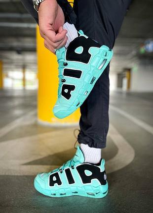 Мужские кроссовки nike air uptempo 96 "tiffany blue"2 фото